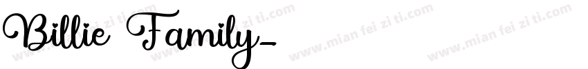 Billie Family字体转换